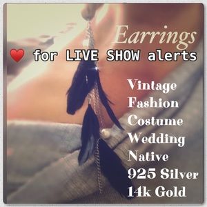 ♥️ LIKE to be notified of my live shows that include my beautiful earrings 4sale